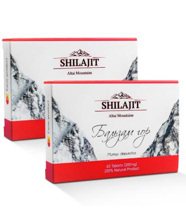 Altai Shilajit 120 Tablets Mountain Balsam - Original Altai Siberian 100% Pure Fulvic Acid and Trace Minerals
