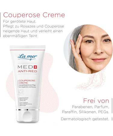  La Mer La Mer MED+ Anti-Redness Cream for Rosacea Day and Night Reduces facial redness Intensive care for irritated skin 50 ml - Buy Online on GoSupps.com