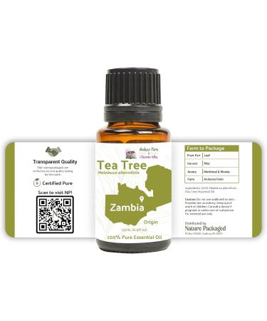100% Pure Tea Tree Oil - Therapeutic Grade - Direct from Arulussa Farms Zambia - Bulk Essential Oils (15ml - Buy Online on GoSupps.com