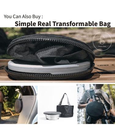 Simple Real Collapsible Stainless Steel Cookware 1L Travel Bowl for Camping, Hiking, Backpacking - Outdoor Kitchen Essentials - Buy Online on GoSupps.com