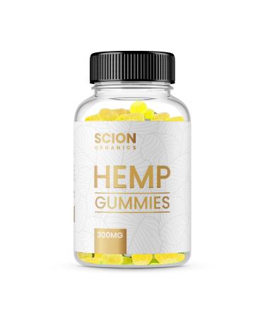 Scion Organics Hemp Gummies -Natural Raspberry Flavor - Chewable Vitamins for Adults - 30 Gummies - 1 Pack