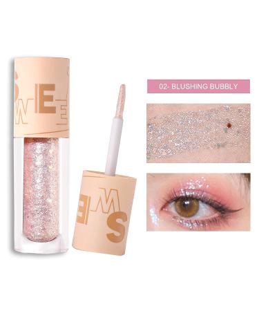 5PCS Korean Liquid Glitter Eyeshadow Set - Shimmer Metallic Makeup for High Pigmented, Long Lasting Eye Crystals - Buy Online on GoSupps.com