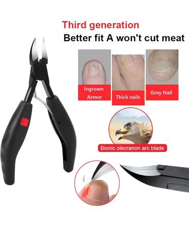 OUSIKA Nail Clippers 1pc Professional Stainless Steel Nail Clippers Thick Toenail Toe Nail Clippers Scissors Fungus Ingrown Chiropody Podiatry Plier Nails (Color : 1) - Buy Online on GoSupps.com