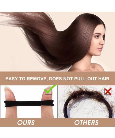 Yedtreg Hair Bobbles for Women 30 Pack Black Hair Ties No Damage Seamless Soft Hair Bands for Thick Curly Hair Strong Elastic Ponytail Holders Hair Accessories (Black Colour) - Buy Online on GoSupps.com