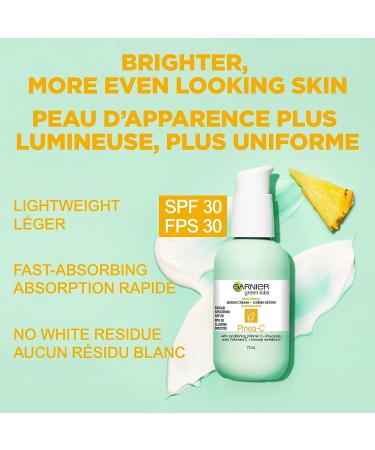 Garnier SkinActive Green Labs Pinea-C Brightening Serum Cream SPF 30 - 2.4 Fl Oz - Buy Online on GoSupps.com