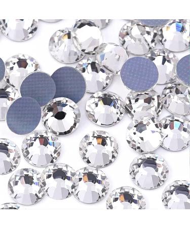 MISDONR 1440 Pieces Clear Crystal Hotfix Rhinestones SS20/5mm Flatback Rhinestones for Clothes Shoes Crafts Crystal Clear SS20(5mm)/1440pcs