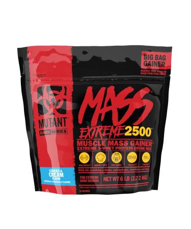 Mutant Mass Extreme Gainer Whey Protein Powder Build Muscle Size & Strength with High-Density Clean Calories (Cookie and Cream 6 LB) Cookie and Cream 2.72 KG (1 Pack) - Buy Online on GoSupps.com