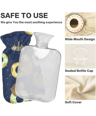 Hot Water Bottles with Sloth Cover - 2L Heating Bag for Pain Relief Neck & Shoulder Comfort - Buy Online on GoSupps.com