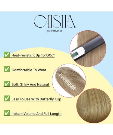 CAISHA 24" Long Hair Clip On Ponytail Extension Heat-Resistant Synthetic Hairpiece Slightly Wavy Red H514 red #3100 H514 - Buy Online on GoSupps.com