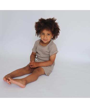 DreamBuy Ribbed Pyjama 5-6 Years Taupe - Unisex Boys, Girls, Women, Men Loungewear - Buy Online on GoSupps.com