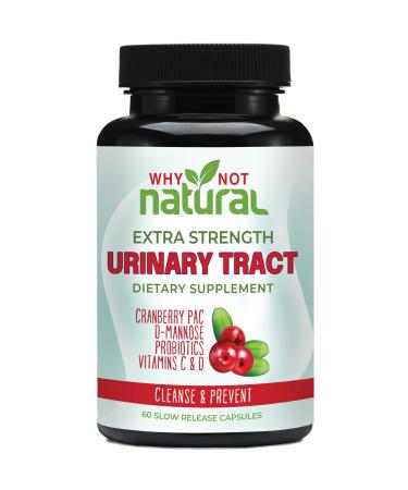 Urinary Tract Health Pills with D mannose Cranberry PAC Extract probiotics and Vitamin C  D - UT Formula for Women and Men - Supports Bladder and Yeast Infection in Vegan Capsules Supplements - Buy Online on GoSupps.com