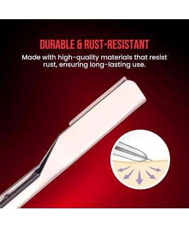Shaving Factory Straight Razor - Black Lightweight 3oz Design for Precision Shaving | International Shipping Available - Buy Online on GoSupps.com