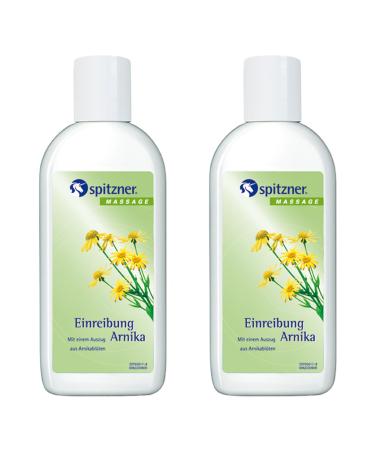 Spitzner Inscription Arnika (2 x 200 ml) - cooling arnica rubs liquid - for joint & muscle pain strains bruises and sprains