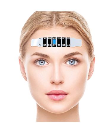 Buy Gkhowiu 30-Piece Reusable Forehead Thermometer Stripes - Self-Adhesive & Discoloration Stickers for Accurate Temperature Tracking | International Shipping Available - Buy Online on GoSupps.com