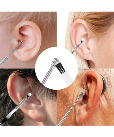 8-piece Ear Pick Remover Earwax Kit Reusable Medical Grade Stainless Steel Ear Cleaner Ear Pick Earwax Removal Tool with Cleaning Brush and Storage Box. - Buy Online on GoSupps.com