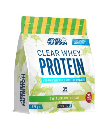 Applied Nutrition Clear Whey Protein Isolate Clear Like Juice 21g Protein 875g - 35 Servings (Twirler Ice Cream) White Twirler Ice Cream 35 Servings (Pack of 1)