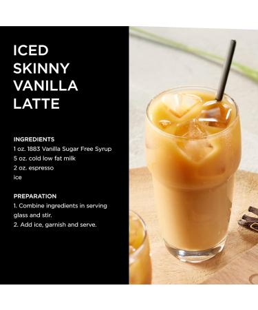 1883 Maison Routin Premium Sugar Free Vanilla Syrup for Coffee Hot Chocolate & Cocktails PET 1L - Buy Online on GoSupps.com