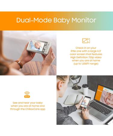 Chillax Giraffe Pro Smart Baby Monitor  WiFi Baby Monitor with Full HD 1080p Camera and 4.3 Video Parent Unit  Privacy Protection Switch  Auto Dimming LED  Gooseneck  2-Way Audio  Night Vision - Buy Online on GoSupps.com
