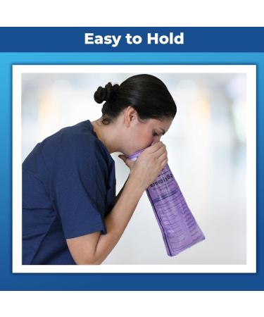 CareBag Emesis Bag - 60 Medical Grade Vomit Bags Super Absorbent 16 oz Leak-Proof Odor Reducing Easy Disposal - Ideal for Travel & Emergencies - Buy Online on GoSupps.com