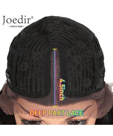 Joedir 30'' Long Wavy Synthetic Lace Front Wig with HD Transparent Lace - 130% Density (Black) - 30 Inch - Buy Online on GoSupps.com