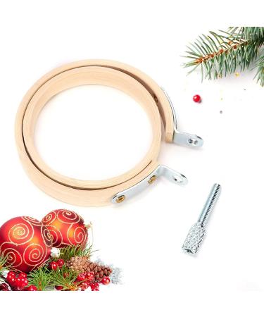 Caydo 10 Pieces 2.2 Inch Mini Embroidery Hoops - Adjustable Bamboo Circle Cross Stitch Hoop Rings for Art Craft and Christmas Decoration - Buy Online on GoSupps.com