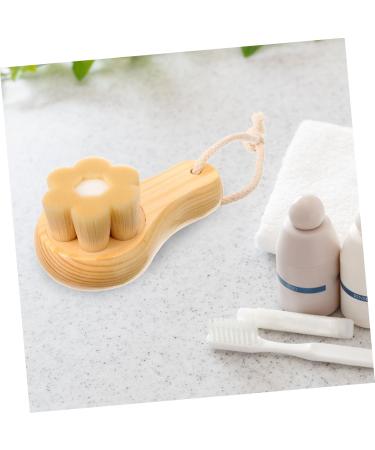 Gogogmee Facial Wash Brush with Wooden Handle Face Cleansing Brush Facial Exfoliator Exfoliating Face Scrubber Skin Care Tools Face Exfoliator Brush Face Brush Face Wash Brush - Buy Online on GoSupps.com
