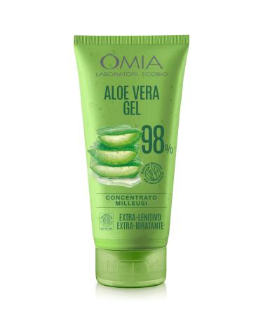 Omia - Gel Eco Bio con aloe vera del Salento al 98% gel iDratante lenitivo e rinfrescante ideals per pelli secche non ungain