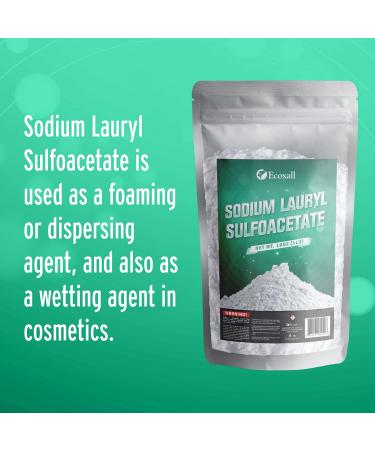 Pure Sodium Laury Sulfoacetate SLSA - 2lb - Bath Bomb Additive, Gentle on Skin, Surfactant & Latherer - Ecoxall Chemicals - Buy Online on GoSupps.com