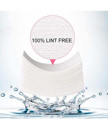 Infilila 600PCS Lint Free Nail Wipes for Gel Nail Polish Removal - Absorbent No Lint Pads made of Natural Wood Pulp for Professional Soak Off and Clean Application of UN-DRY Gel Polish - Buy Online on GoSupps.com