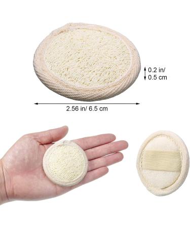 10 Pcs Natural Exfoliating Facial Loofah Scrubbers - Reusable Face Exfoliator Pad for Men and Women - Buy Online on GoSupps.com