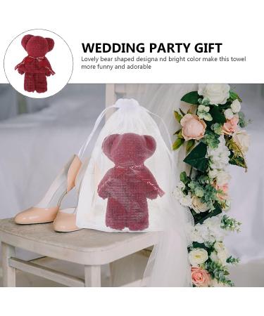 Veemoon Adorable Bear Shaped Towel Set - Decorative Washcloth for Face Washing - Buy Online on GoSupps.com