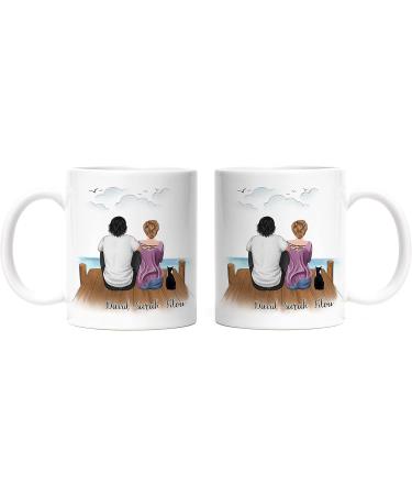 Personalized Kiddle Design Couple Cat Cup - Perfect Gift for Cat Lovers & Cat Owners - Buy Online on GoSupps.com