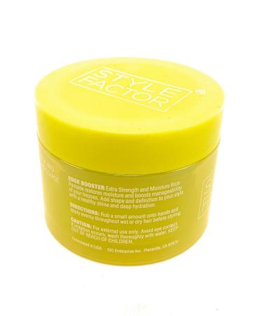 Style Factor Edge Booster Strong Hold Water-Based Pomade - Yellow Quartz 3.38oz | Super Shine & Moisture | Pack of 1 - Buy Online on GoSupps.com