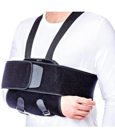 Ezy Wrap Sling and Swathe Shoulder Immobilizer   Adjustable Shoulder Brace for Women & Men   Shoulder Sling for Rotator Cuff & Shoulder Support   One-Size Arm Brace for Shoulder Pain Relief One Size