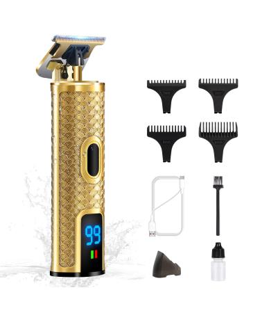 Solati Beard Trimmer Men Professional Hair Clippers Shavers for Men IPX6 Waterproof Cordless Barber Grooming Sets Zero Gapped T Blade Hair Trimmer with LCD Display Gifts for Men