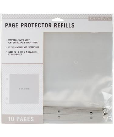 K&Company Post Bound Scrapbook Album Page Protector Refill Pack Multicolor