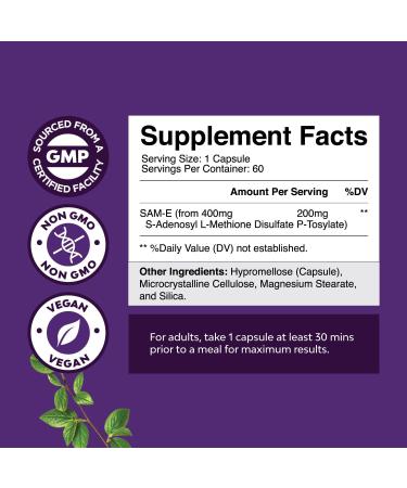 Bundle of Matrix Nootropic Brain Supplement for Memory and Focus Enhancement - Vitamins for Mental Health & Clarity and Sam-E 200mg Mood Support Supplement - S-Adenosyl Methionine for Relaxing Mood - Buy Online on GoSupps.com