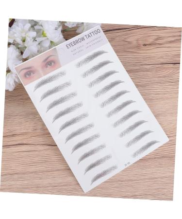 Balacoo 2pcs 3d Eyebrow Stickers Eyebrow Sissor Kit Hair Kit Woman Man Makeup Tool Stencil 4d Eyebrow Shape 1 count (Pack of 1) Black - Buy Online on GoSupps.com