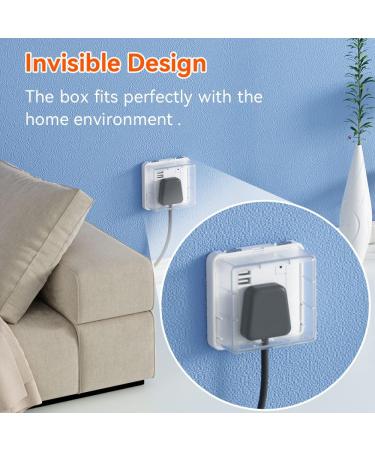 SAFELON UK Socket Cover Box for Baby Safety - Transparent Plug & Outlet Protector with Waterproof Switch Cover - Buy Online on GoSupps.com