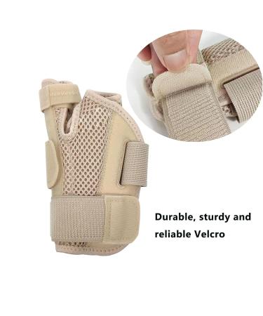 Thumb Splint with Wrist Brace - Universal Thumb Support for Men & Women Stabilizes Wrist & Hand One Size Fits Both Left & Right Beige - 1 Piece - Buy Online on GoSupps.com