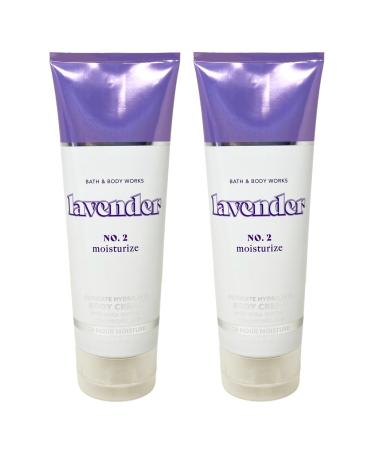 Bath and Body Work LAVENDER 2 Piece Ultimate Hydration Body Cream Gift Set - Full Size Purple