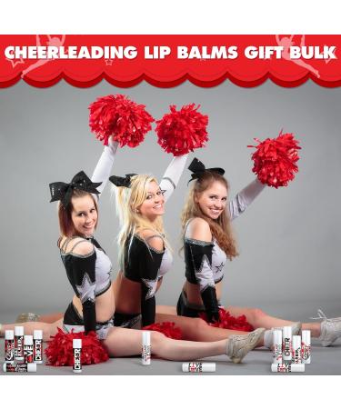 Buy 50 Sets Cheer Gifts - Lip Balm Organza Bags & Tags for Cheerleaders | Bulk Moisturizing Gifts for Teams (Red - Buy Online on GoSupps.com