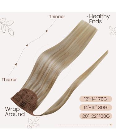 Shop Hetto Braid Extensions - Real Hair Ponytail #14/613 - 80g 40cm - Premium Remy Extensions - International Shipping Available - Buy Online on GoSupps.com