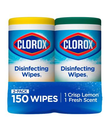 Clorox Disinfecting Wipes Value Pack, Bleach Free Cleaning Wipes - 75 Count Each (Pack of 2)