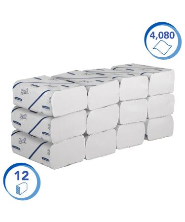 Scott Essential Narrowfold Paper Towels 12 Clips x 340 White Towels | Bulk 4 080 Count for International Shipping - Buy Online on GoSupps.com