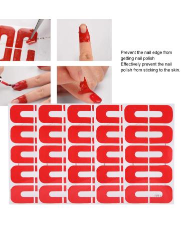 50pcs Nail Polish Protector Spill Proof Stickers Nail Salons Hot Stamping Home Use for Overflow Nail Polish