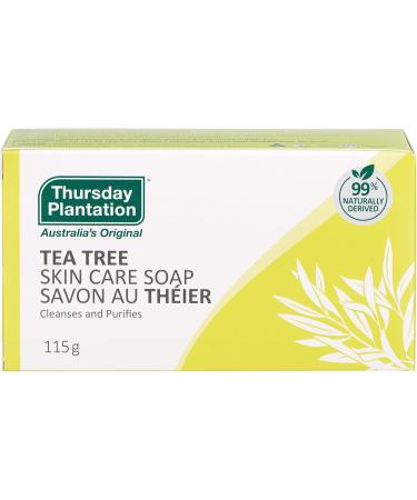 Thursday Plantation Tea Tree Bar Soap - Gentle Cleansing Bar for Shower Bath Skin Care and Hygiene - Mild Skin Care - Nourishing & Refreshing for Daily Routine - Beauty Wash - All Skin Types - 115g - Buy Online on GoSupps.com