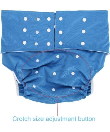 Adult Pocket Nappy Cover - Close-Fitting Reusable Diaper for Incontinence Care - Adjustable Cloth Protective Underwear for Men, Women, Teens (Dark Blue) - Buy Online on GoSupps.com