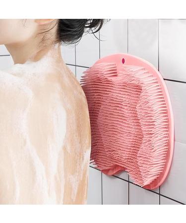Slip-Proof Silicone Massage Pad & Back Scrubber | Foot Brush with Suction Cup - Relaxing & Effective Cleaning Massage - Gray - Buy Online on GoSupps.com