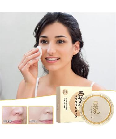 Concealing and Setting Soy Milk Powder Long Lasting Oil Control Face Foundation Waterproof Anti-Sweat Foundation Soy Milk Powder Foundation F - Buy Online on GoSupps.com